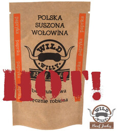 Suszona wołowina Wild Willy Beef Jerky Papryka HOT!