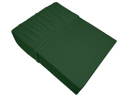 Greno Prześcieradło jersey 100x200 zielone butelkowe z gumką
