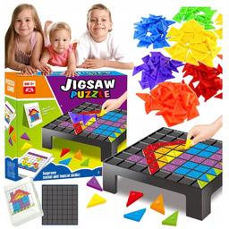 Gra Logiczna Układanka Tangram Karty 54 Wzory 150