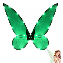 SKRZYDŁA MOTYLA ŚWIECĄCE LED DLA DZIECI DOROSŁYCH KOSTIUM