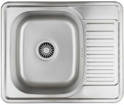 QUADRON Zlewozmywak 58x48 KEVIN 116 stal len HD116LEN5848