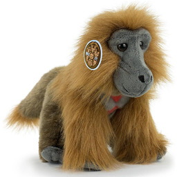 Maskotka Małpa Dżelada Brunatna 24 cm Małpka Gelada