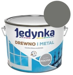 JEDYNKA Emalia Drewno i Metal szary połysk 10L
