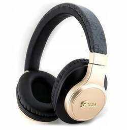 Słuchawki nauszne Bluetooth Guess 4G Script Czarne