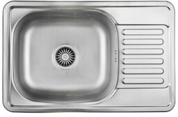 QUADRON Zlewozmywak 66x42 EDDIE 111 stal len HD111LEN6642
