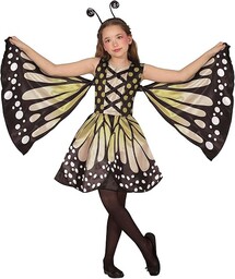 FIESTAS GUIRCA Kostium Cudowny Motyl Dziewczyna - Żółta