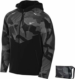 Nike Męska kurtka z kapturem Repel Windrunner, czarny/czarny/odblaskowy