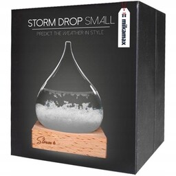 Barometr chemiczny burzowy kropla sztormowa Storm-Glass Drop piękny