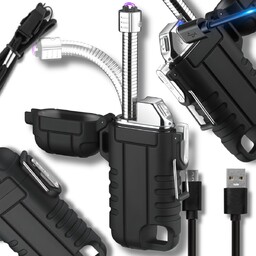 ZAPALNICZKA PLAZMOWA WODOODPORNA ŁADOWANA USB-C ODPORNA NA WIATR