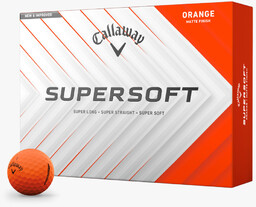 Matowe piłki golfowe CALLAWAY SUPERSOFT (pomarańczowy)