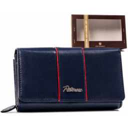 Portfel skórzany Peterson PTN KA-22 granatowy