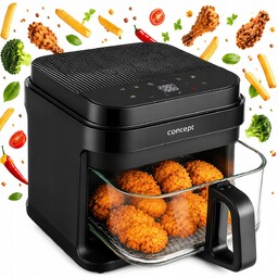 Frytkownica Beztłuszczowa bez tłuszczu Air Fryer Szklana Misa
