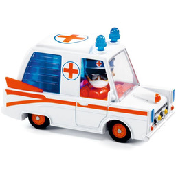 Autko zabawkowe karetka Crazy Motors Hurry Ambulance Djeco