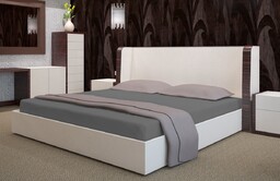 Prześcieradło frotte z gumką grafitowe PRZF-10