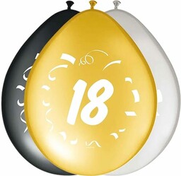 Folat - Balony 18. Urodziny Stylowa Impreza 30cm
