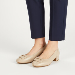 Rieker Czółenka damskie, stabilny niski obcas klasyczny fason