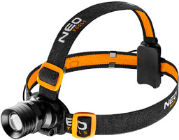 Latarka czołowa 250 lum, zoom, CREE XPE, 3xAAA