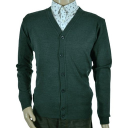 Sweter męski rozpinany kardigan na guziki w szpic