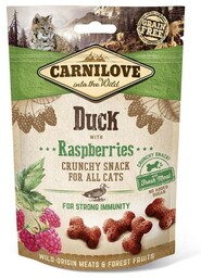 Carnilove Cat Crunchy Snack Fresh Kaczka i Maliny