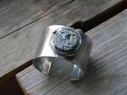 Pakamera Surowy ametyst - ring - bransoleta mankiet