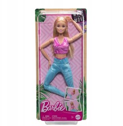 Mattel Lalka Barbie Made to Move Blond włosy
