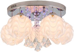Plafon Sada 5xE14 biały/srebrny LP-119/5C - Light Prestige