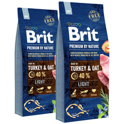 BRIT Premium By Nature Light 30 kg zestaw