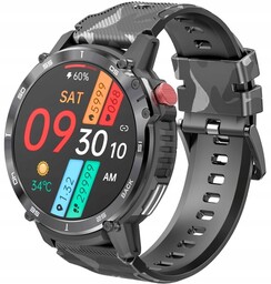 Smartwatch Męski Rubicon RNCF08 Black/Moro SMARUB232