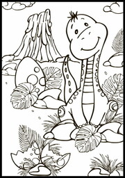 Kolorowanka w formie plakatu dla dzieci i nie