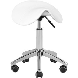 TABORET KOSMETYCZNY AM-302 BIAŁY