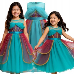 Sukienka Strój Jasmina Dżasmina Arabska Dubajska Księżniczka Bal