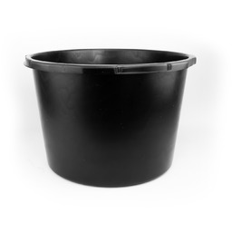 Kastra budowlana okrągła 65L czarna z regranulatu PP/PE