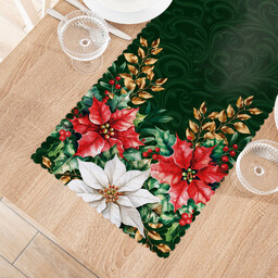 Markizeta Obrus bieżnik wodoodporny 38x160 002 zielony Gwiazda