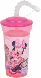 FUN HOUSE MINNIE 005771 Szklanka/kubek ze słomką