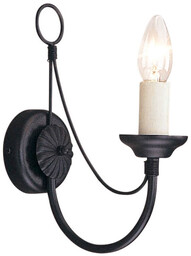 Elstead Lighting Kinkiet ścienny świecznikowy Carisbrooke CB1-BLACK Elstead
