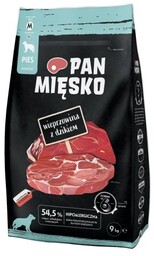 PAN MIĘSKO Wieprzowina z dzikiem (dorosły) chrupki M