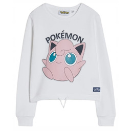 Biała Bluza Pokemon Jigglypuff Oryginał 146-152