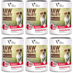 RAW PALEO mokra karma dla szczeniąt z wołowiną