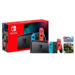 Nintendo Switch Joy-Con v2 Czerwono-niebieski + Minecraft Konsola