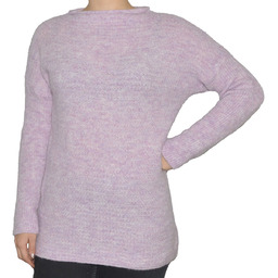 Sweter damski wełna modal bawełna fioletowy