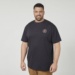 Duża Koszulka Męska T-shirt z Nadrukiem Czarny NORTH