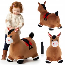 Skoczek gumowy dla dzieci do skakania z pompką