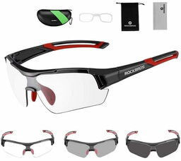 ROCKBROS Okulary sportowe przeciwsłoneczne z fotochromem i wkładką