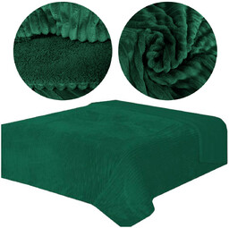 Narzuta Dwustronna Capri Ciemna Zieleń 160x200