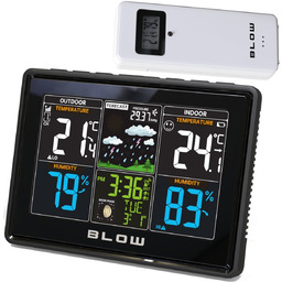 Bezprzewodowa Stacja Pogody Pogodowa Higrometr Barometr Termometr Zegar