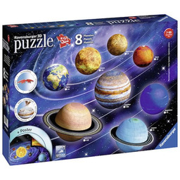 Puzzle 3D 522 elementy. Układ Słoneczny Ravensburger