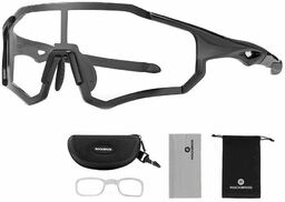 ROCKBROS Ochronne okulary sportowe przeciwsłoneczne z fotochromem +