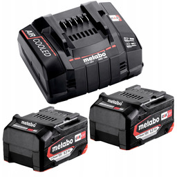 Zestaw Metabo 2 akumulatory Li-Power 18V/5.2Ah Szybka ładowarka