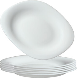 Talerz deserowy biały Bleia 21 cm, 6 szt.