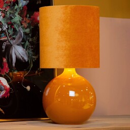 Lucide Lampa stołowa Esterad, żółty / pomarańczowy, salon